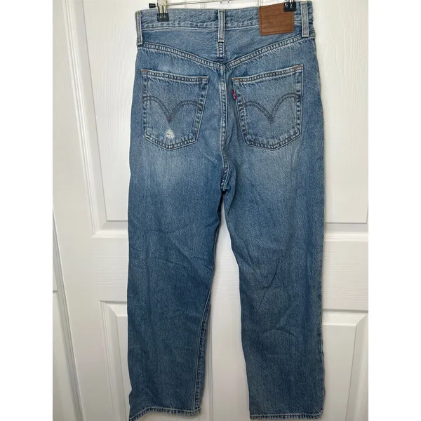 Levi's Ribcage Straight Ankle Women's High‎ Rise Jeans Light Wash 27 x27 - Image 7