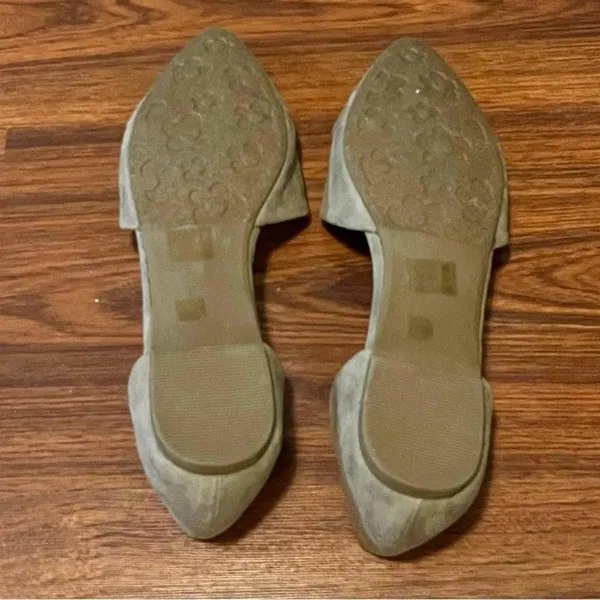 Laundry List Taupe Flats Faux Suede Size 7.5 - Image 5