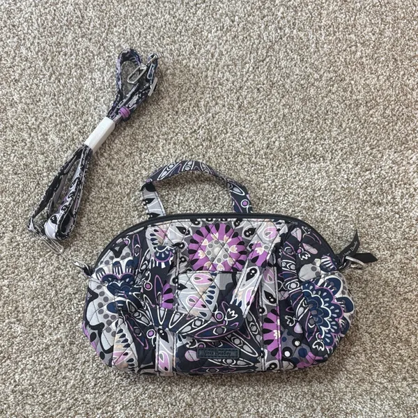 Vera Bradley Small Crossbody Satchel in Mimosa Medallion Pattern - Image 2