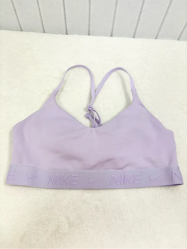 Nike Lavender Strappy Light Support Sports Bra Size S - Image 2