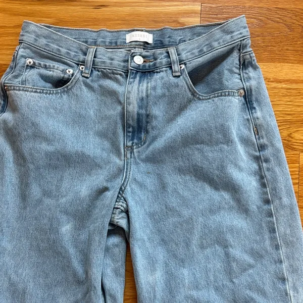 Meshki Light Blue Denim Jeans with Contrast Stitching - Image 2