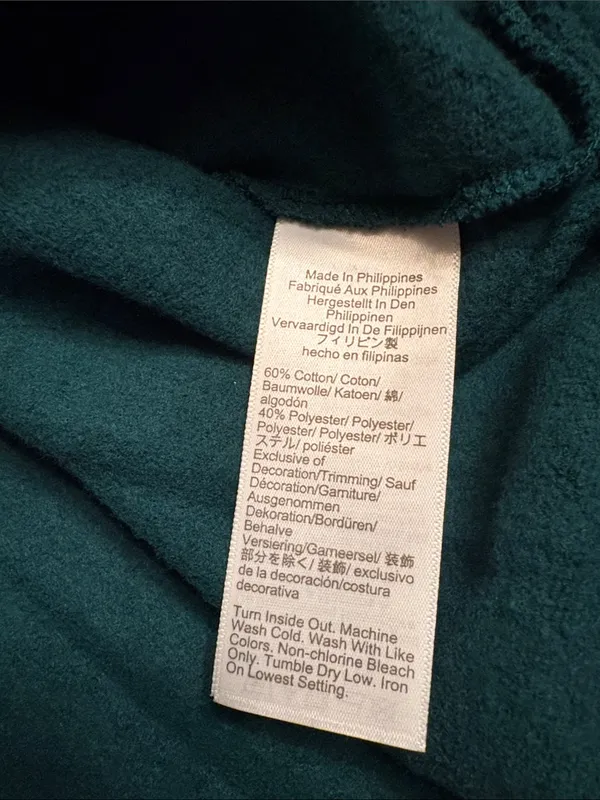 J Crew Factory Jewel-button mockneck pullover green Size M NWOT - Image 6