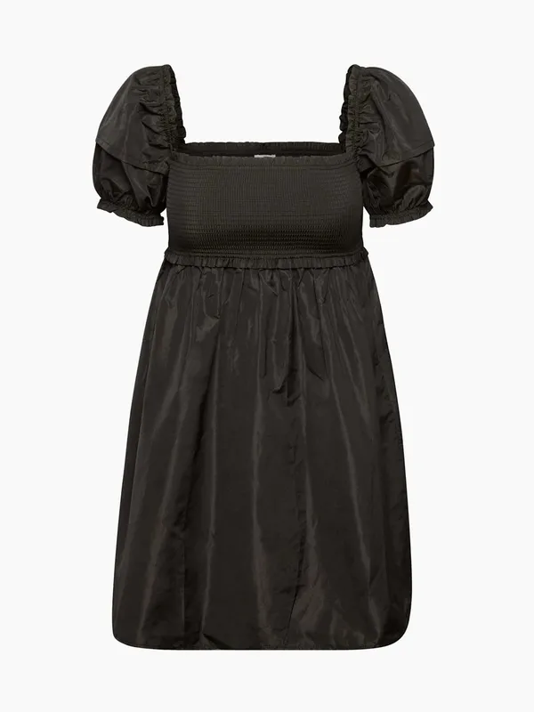 Aritzia Sunday Best Hadley Babydoll Puff-Sleeve Mini Dress in Black Size Small - Image 2