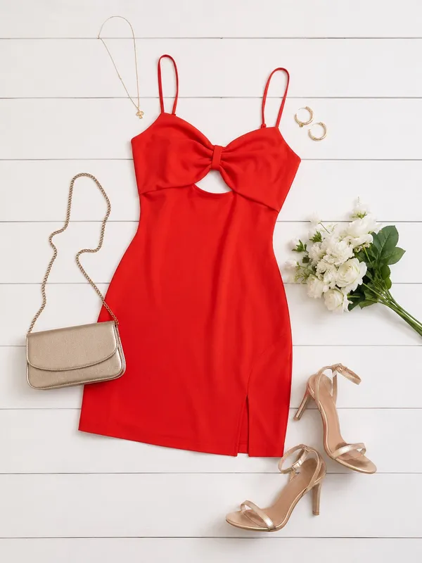 Lulus Red Mini Dress Bodycon - Image 2