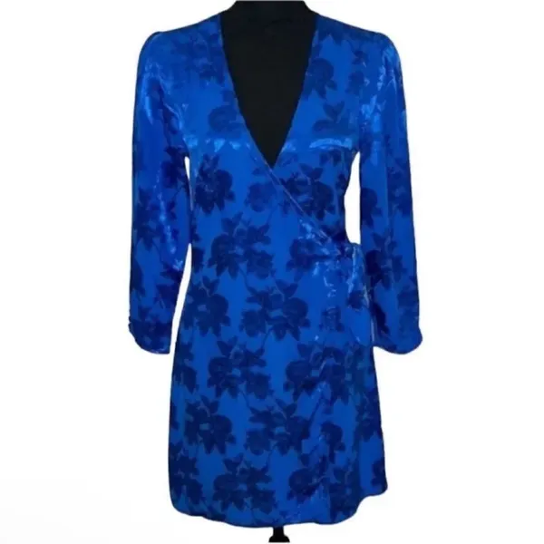 Majorelle Mini Cobalt Blue Dress(Size Small) - Image 4