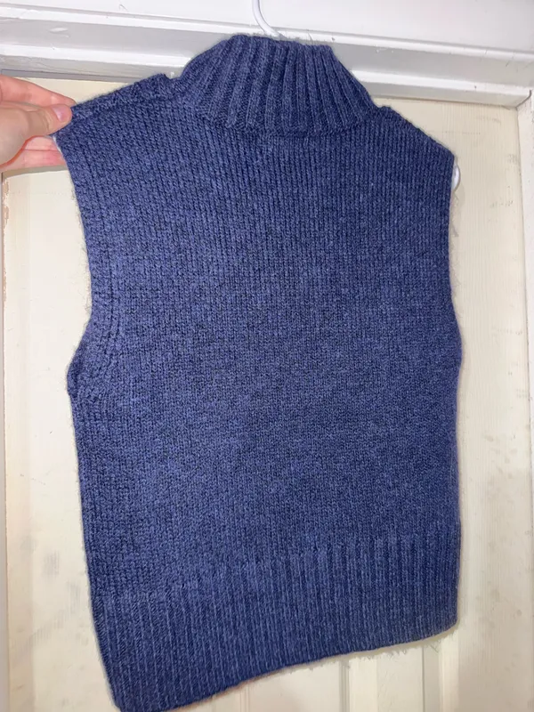 Steve Madden Navy Sweater Vest - Image 3