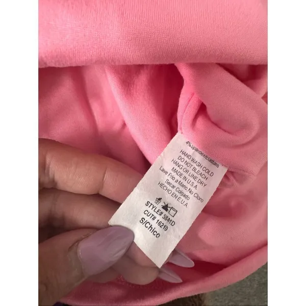 Tresser Dress Womens Small Pink Mock Neck Sleeveless Bodycon Mini Made in LA - Image 4