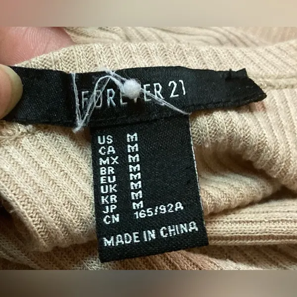 Forever 21- Cream pink long cardigan‎ size medium - Image 4