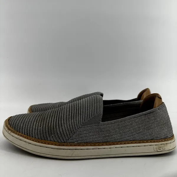 UGG Sammy Metallic Sneaker Slip On Rib Knit Hyper Weave Poron Insole Shimmer 9.5 - Image 4