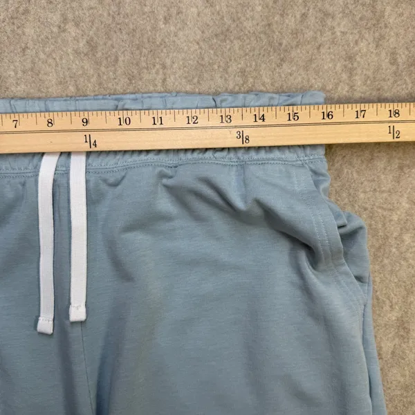 Under Armour Wide Leg Crop Pants Womens Medium Blue Athleisure Sporty Loungewear - Image 6