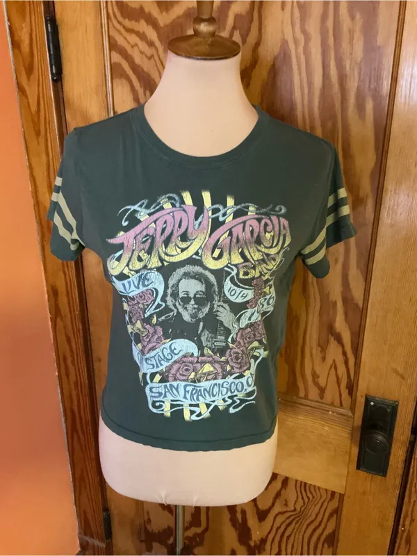 Grateful Dead Jerry Garcia Live 1986 San Francisco Graphic Tee Vintage Style Band T Shirt - Image 5