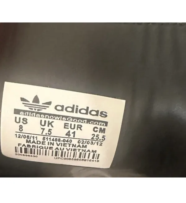 adidas Men’s Low Top Lace-Up Athletic Sneakers Black Red Solid Logo - Image 5
