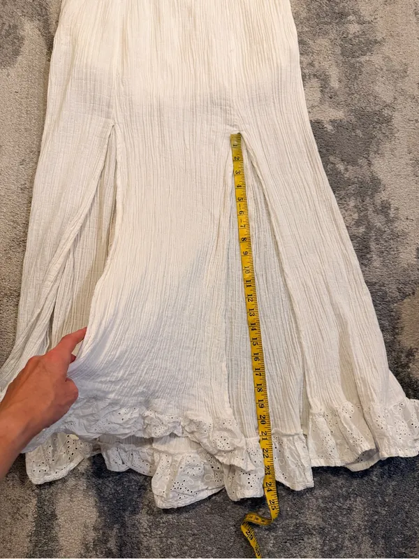 Women’s Cleo + Wolf Cotton Maxi Dress with Lace Hem - Image 11