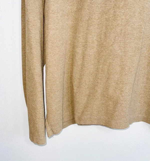 Disney Tan Embroidered Piglet & Eeyore Rib Turtleneck Sweater - Image 4