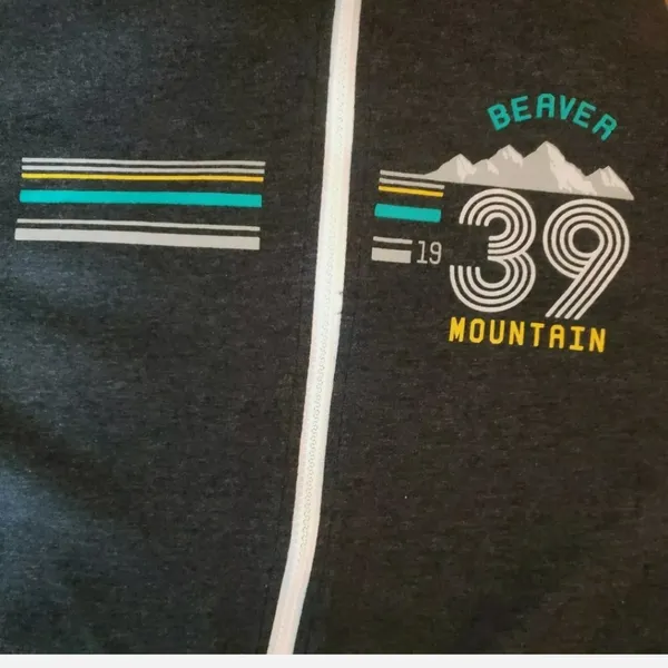 Beaver Mountain Ouray Sportswear grey zip up hoodie -nwot! - Image 8
