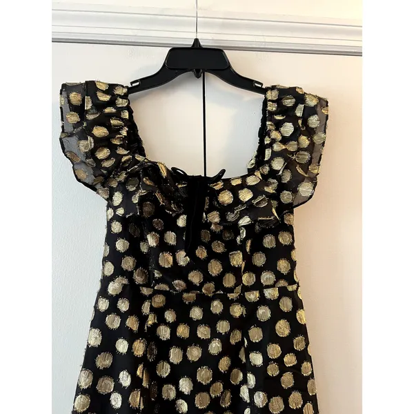 For Love & Lemons Lottie Ruffle Mini Dress Polka Dot size XS New - Image 5