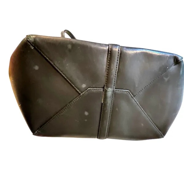 J.Crew Biennial Medium Leather Satchel‎ Tote Black Style 21986 Gold Hardware - Image 6