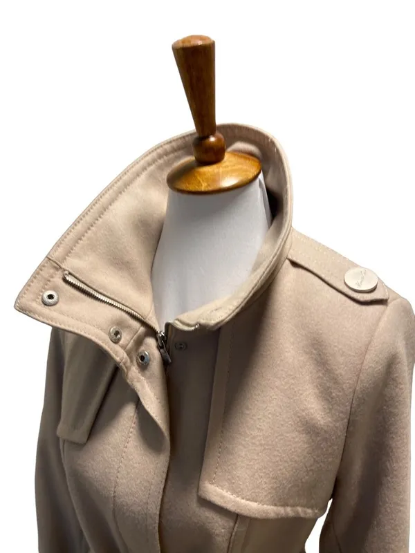 Kenneth Cole New York Peacoat Beige Size 6 Y2K Neutral Old Money Classic Preppy - Image 11