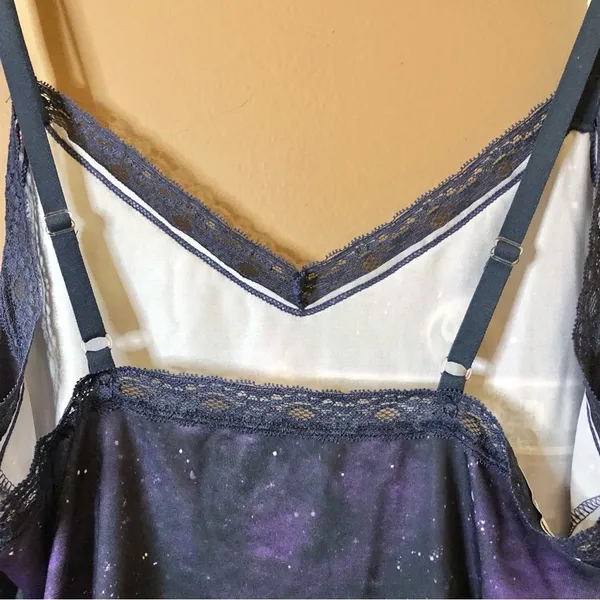 Star Wars‎ Rogue One Lace Trim Cami Tank Top Purple Medium - Image 3