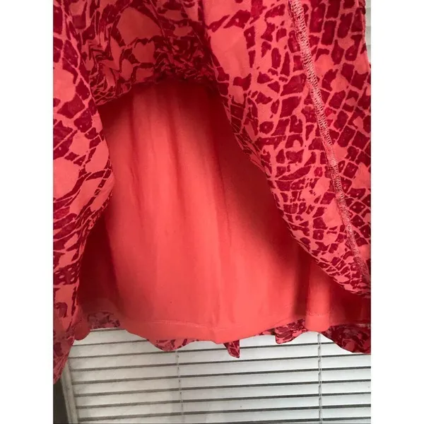 NWT Kensie Elastic Waist Skirt Size M Tall Beach Coral - Image 9
