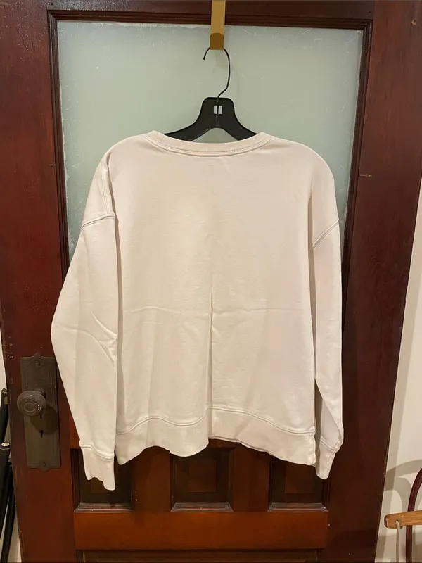 Ralph Lauren Cream Crewneck with Tan Geometric Graphic - Image 3