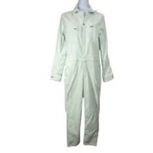 Free People Lee Union-Alls Womens Mint Green Corduroy Jumpsuit Boiler Suit XS - Image 6