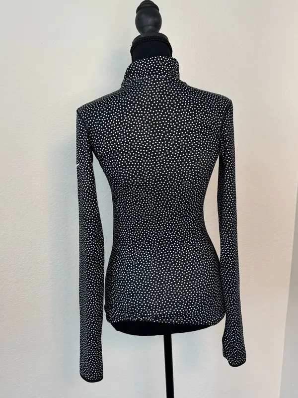 NWT Nike Pro Dri-FIT Polka Dot Half-Zip Top XS - Image 7