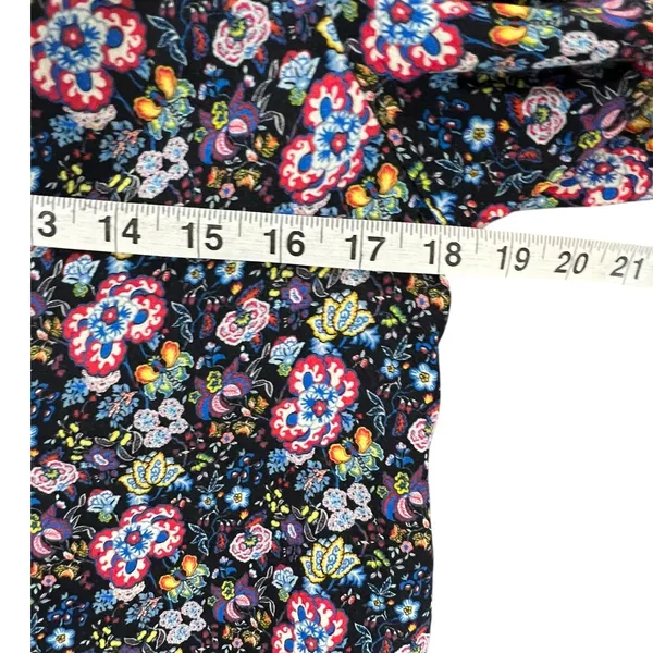 Frame One Shoulder Top Womens M Coastal Blue Multicolor Floral‎ Boho Chic ASO - Image 7
