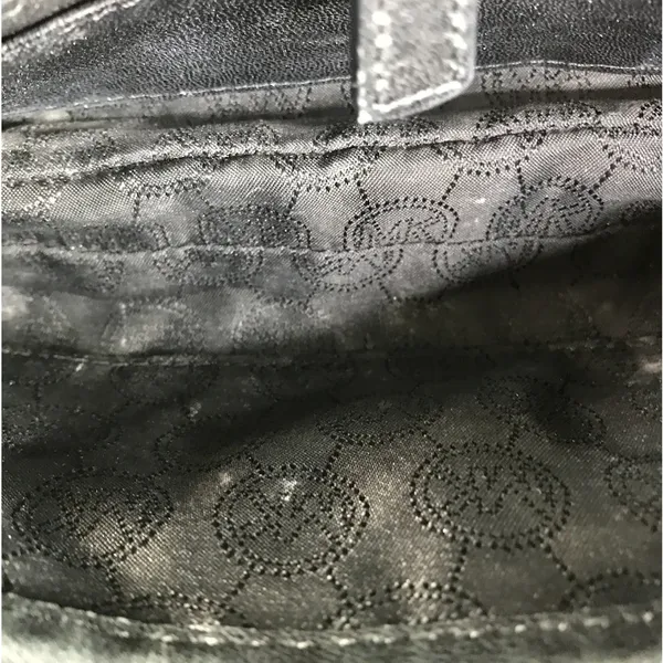 MICHAEL KORS Quilted Leather Sloan Chain Crossbody HandBag Black Clasic Elegant - Image 10
