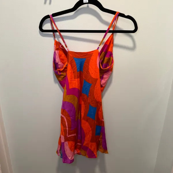 Olivaceous Wendy Mini Dress Multi Large Boho Geometric Festival Summer Casual - Image 5
