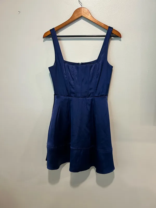 Windsor navy dress (XS) - Image 2