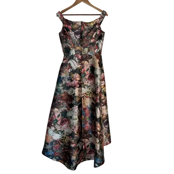 Kay Unger Sophia Floral Walk Through Jumpsuit Gown Size 6 NWT - Image 5