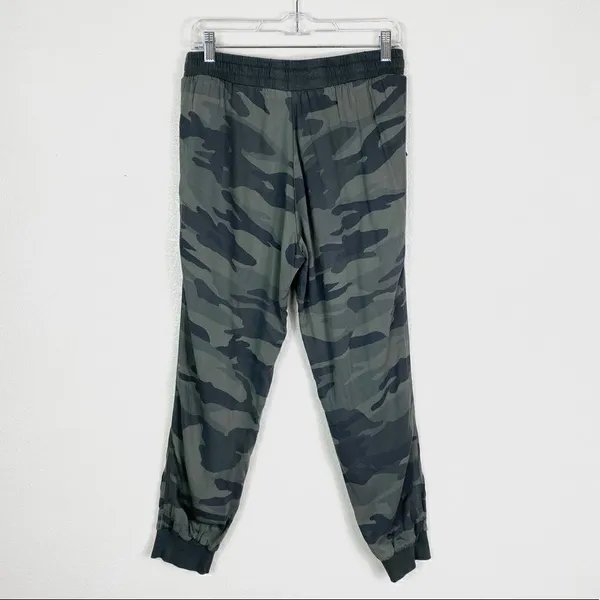 Splendid Army Green Camo Print High Rise Jogger Pants - Image 2