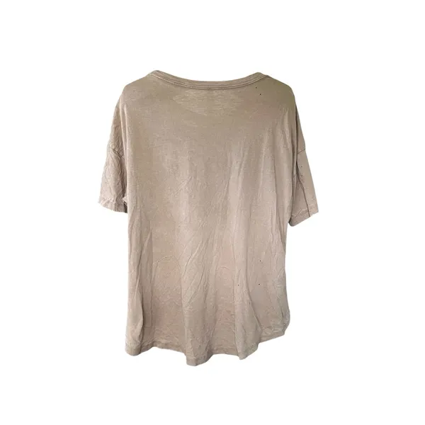 aerie Distressed oversized Crewneck Tee in Taupe Beige - Image 8