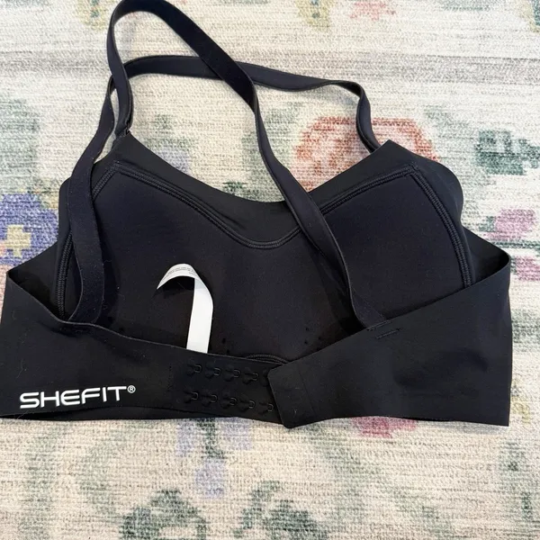 Shefit Womens Full Coverage Everyday Bra Small Comfort Wire Free Black - Image 3