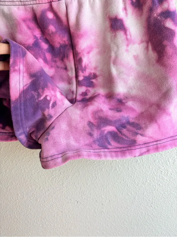 Tie-Dye Pink & Purple Lounge Shorts - Image 6