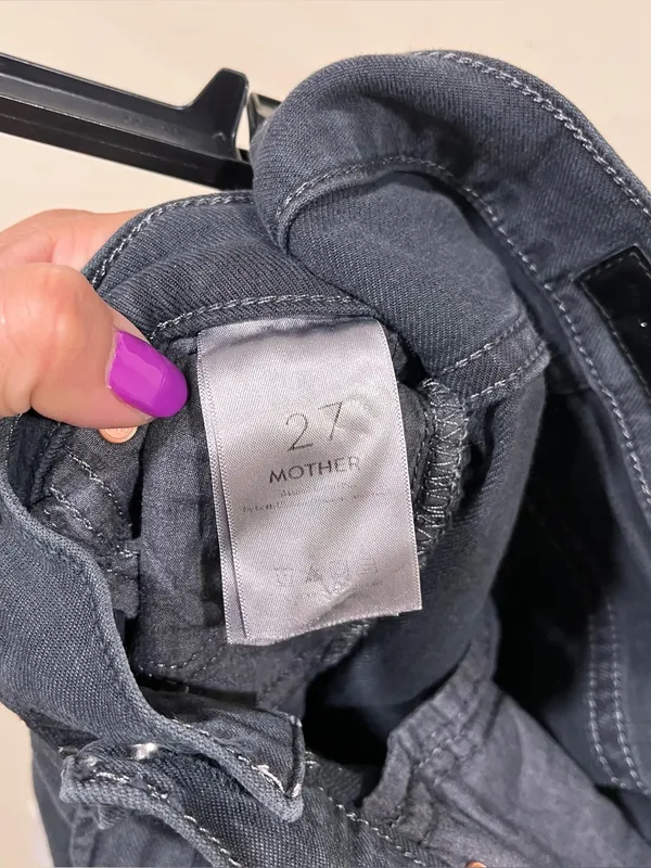 Mother The Insider Crop Step FrayJeans in Night in Paris Size 27 EUC - Image 13