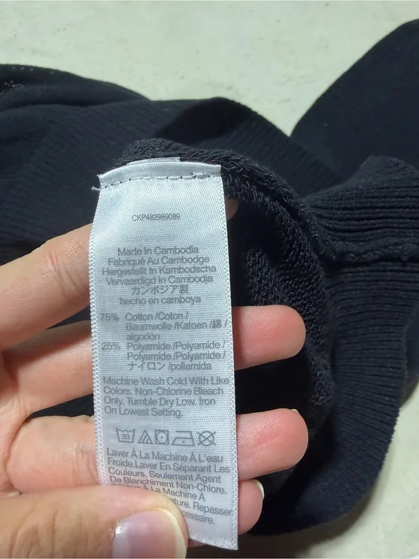 Madewell Black Crewneck Women's Sweater large - Image 6