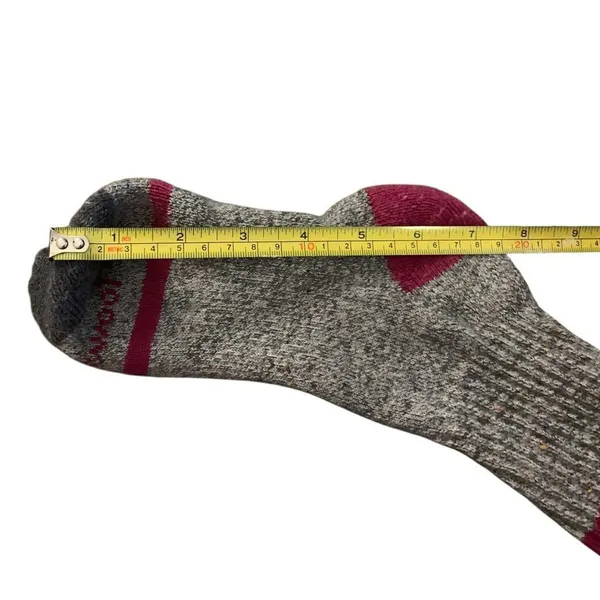 Smartwool Women's Classic Hike Full Cushion Crew Socks Medium‎ Grey/Pink Merino - Image 5