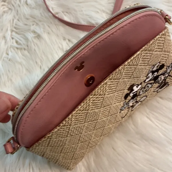 Disney Pink and Tan Crossbody Bag with Elegant Design BNWOT - Image 7