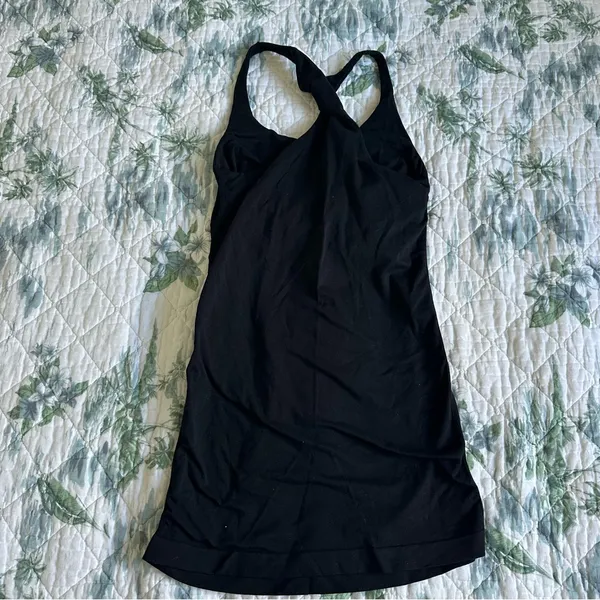Bebe Twisted Racerback Tank Top Black S Long Stretchy - Image 5