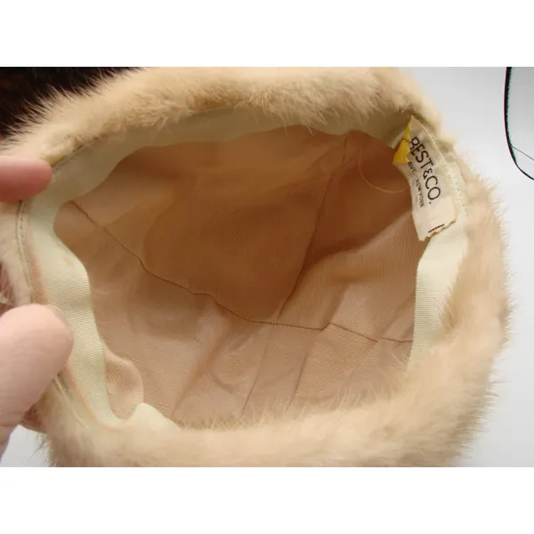 Fur Hat Best & Company Fifth Ave New York Union Made 858900 Winter Vintage 1960s - Image 9