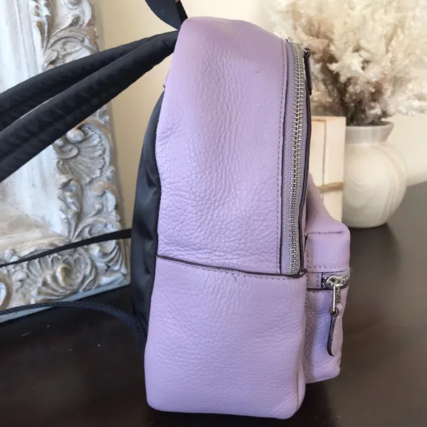 x Chelsea Champlain Leather Mini Charlie Backpack, Lilac Purple, F77899 - Image 5