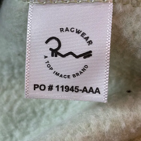 Ragwear Great Wolf Lodge Sage Green‎ Chenille Graphic Hoodie Womens Medium M - Image 8