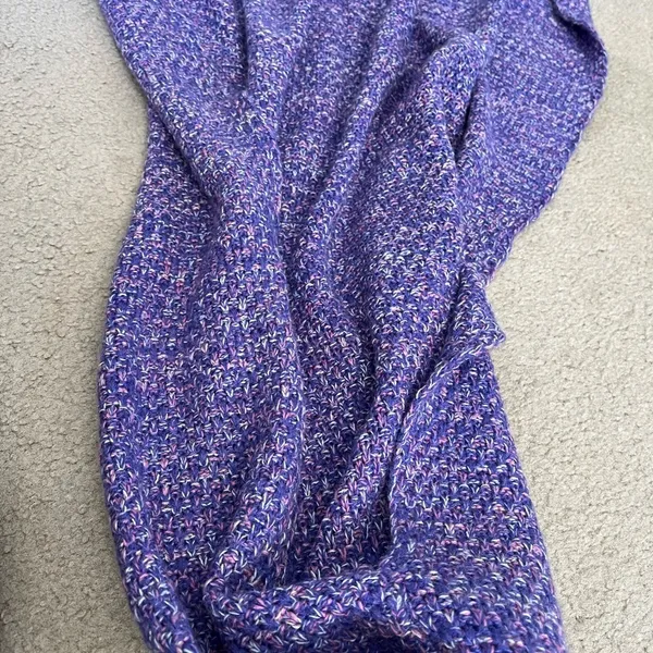 Mermaid Snuggle Blanket Purple pink white Adult Size Tail Knit Sleeping Bag - Image 15