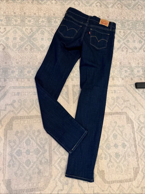 Levi’s 314 Shaping Straight Jeans - Dark Blue - Image 5