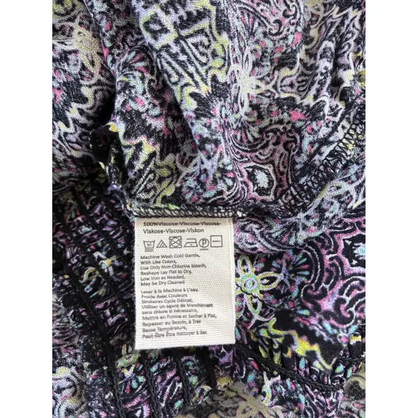 Free People Purple Kaleidoscope Medallion Off Shoulder Crop Top Shorts Set S/P - Image 8