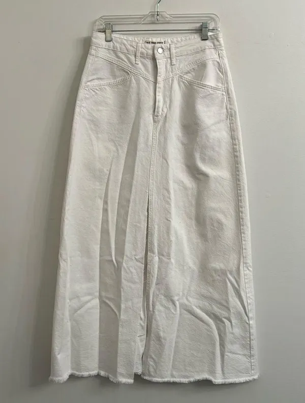 Free people We The Free Come As You Are Denim Maxi Skirt Sz 6 - Image 4
