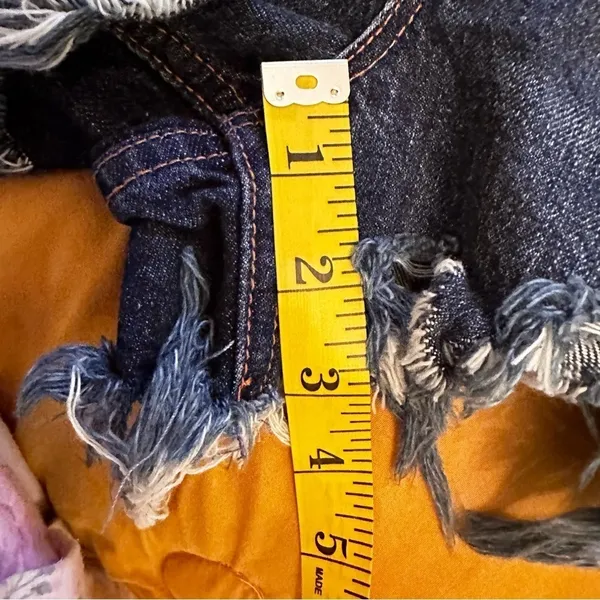 Free People Denim Butterfly Shorts Size 26‎ - Image 9