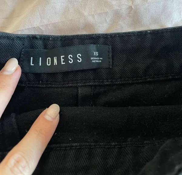 Black Slit Mini Skirt  - Image 4